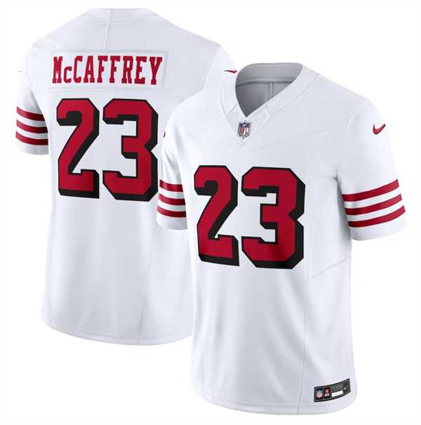 Men & Women & Youth San Francisco 49ers #23 Christian McCaffrey New White 2023 F.U.S.E. Vapor Untouchable Limited Stitched Football Jersey->san francisco 49ers->NFL Jersey